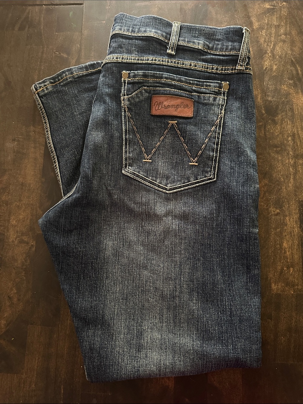 Wrangler Men’s Indigo slim boot Jeans